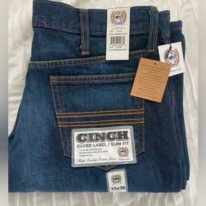 New with tags Cinch jeans dark wash 33x36